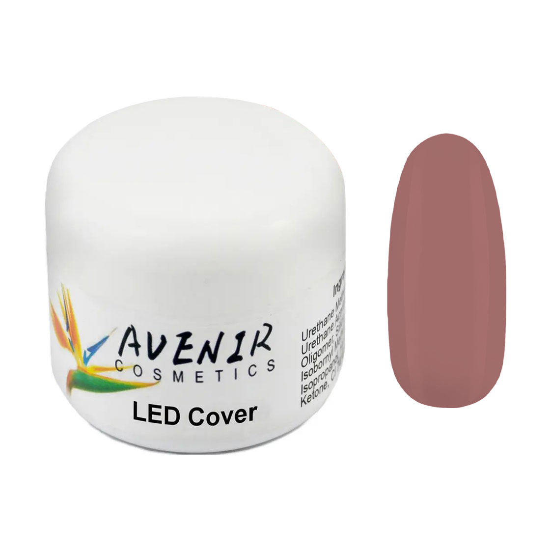 Гель для нарощування нігтів Avenir Cosmetics LED Cover, 100 мл